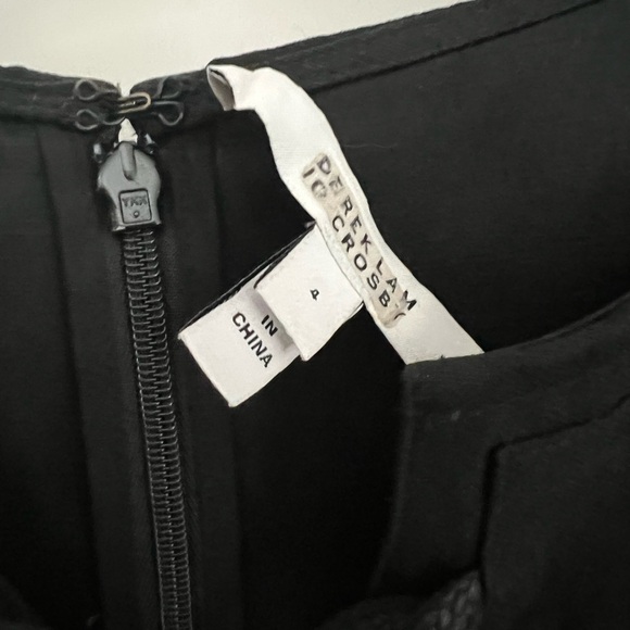 Derek Lam Black Lace-Up Romper - Picture 3 of 5